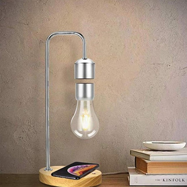 Magnetic Levitation Lamp with Wireless Charging