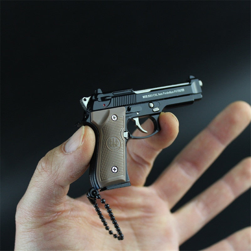 Pistol Keychain Collection - Multiple Gun Models Available for Selection